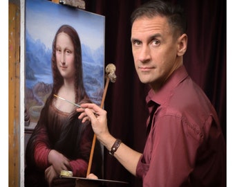 レオナルド・ダ・ヴィンチ – モナ・リザ 60 x 90 cm 手作り複製油絵