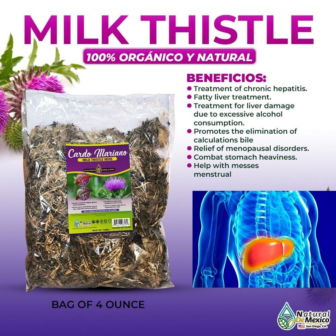 Cardo Mariano Hierba Te 4oz. 113g. Tea Milk Thistle Herb Tea Etsy