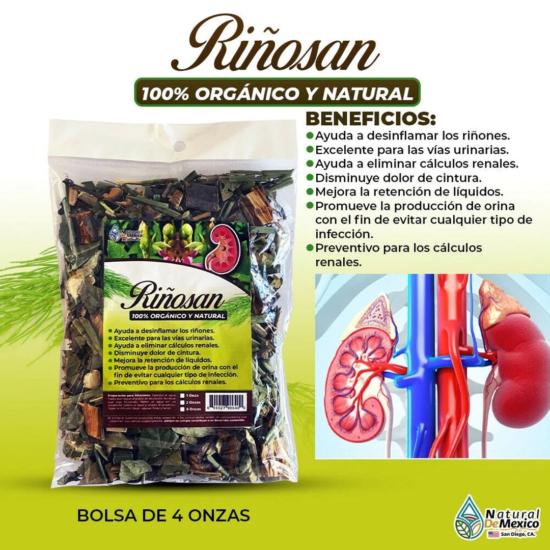 Riñosan Herbal Tea 4oz 113g Kidney Support Etsy