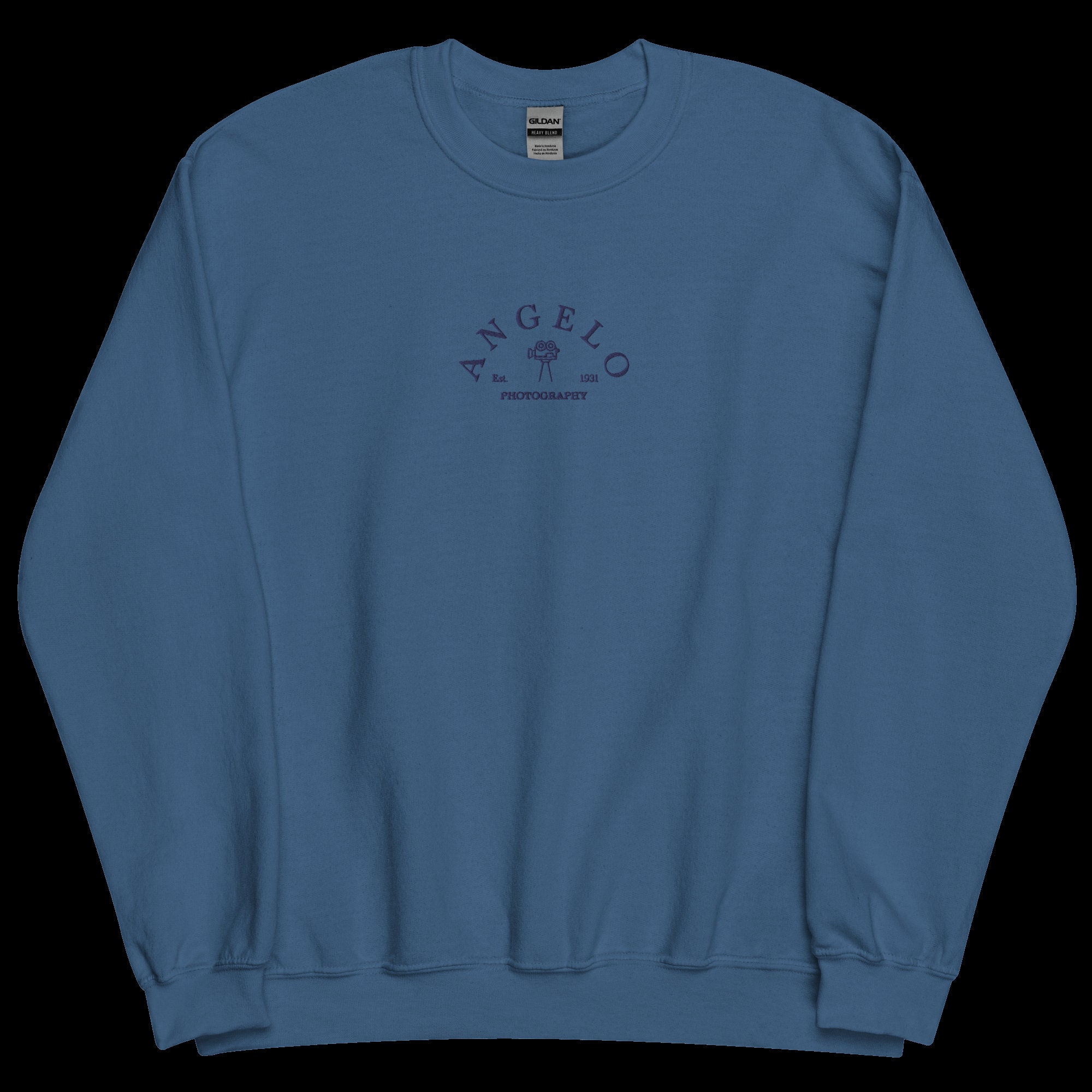 トップス Vintage navy embroidered sweatshirt Vintage Top Stitch Embroidered Sweatshirt Navy Floral New