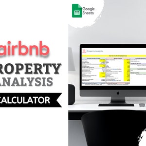 AirBNB Property Analysis Calculator | Short Term Rental Cash-Flow Spreadsheet | AirBNB Deal Calculator | Google Sheets | AirDNA