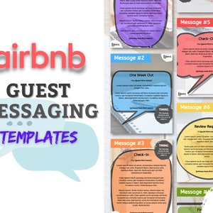 AirBNB Scheduled Guest Messaging Templates | Short Term Rental Messaging | AirBNB Automated Guest Messaging | Guest Communication | PDF