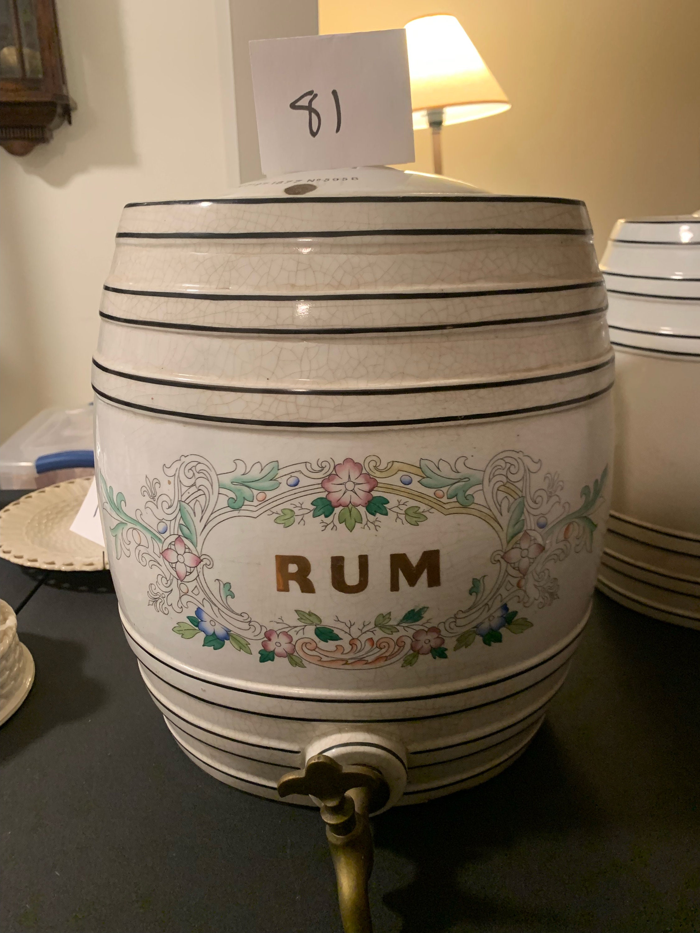 1st Mark Belleek Rum Barrel Etsy