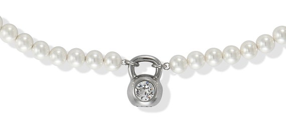 Pearl & Stainless Steel Kettlebell Necklace - Fitness Jewelry - Personalized Necklace - Custom Gift - Gym Jewelry - Crossfit Jewelry