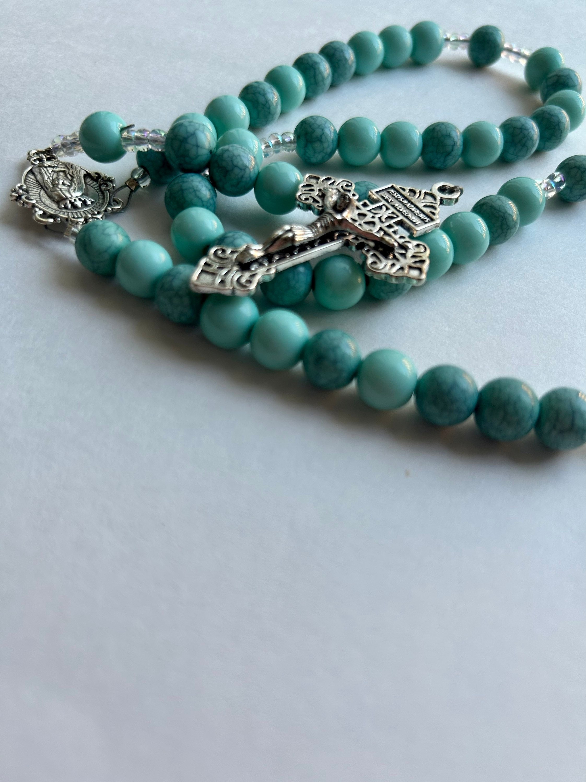 Marble Turquoise Handmade Rosary