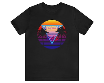 TriangleRAD Sunset Logo – Camiseta unissex de manga curta