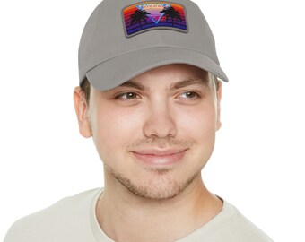 Chapéu de papai com remendo de couro