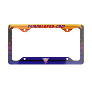 Moldura de placa de metal