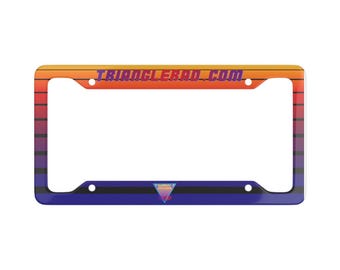 TriangleRAD Retro Sunset License Plate Frame