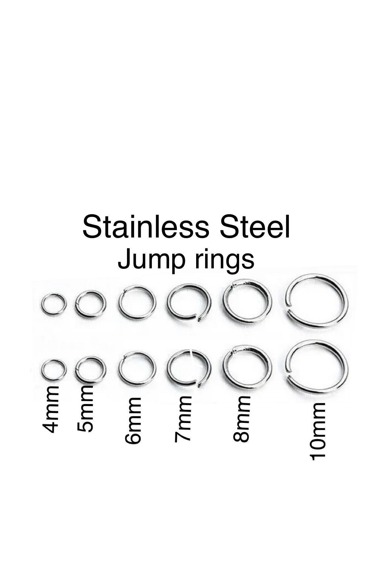 Jump Rings, Gold Stainless, 100 Pieces, WARNING Read Description, Jewelry  Making Supplies, Gold Findings, Choose Your Size 