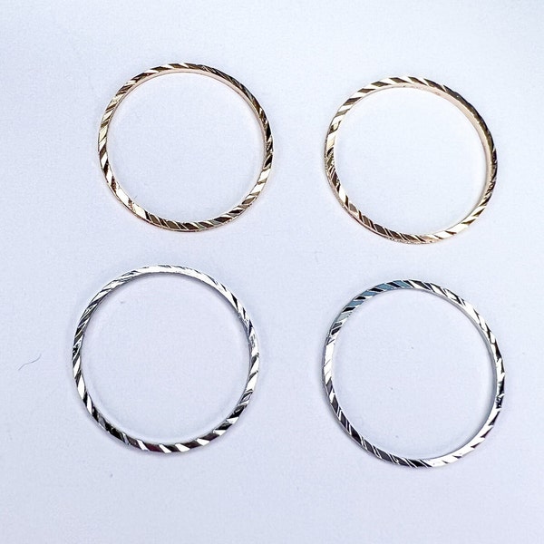 10Pcs- Ring/ circle/ round Shiny 20mm Brass Charm Connector, KC Gold & Rhodium, Earring findings, components, DIY jewelry making