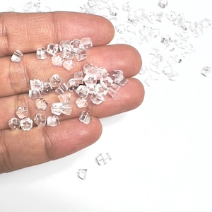 200 piezas, tapones de silicona de alta calidad para pendientes, accesorios de joyería, cierres de pendientes con forma de flor, suministros de joyería