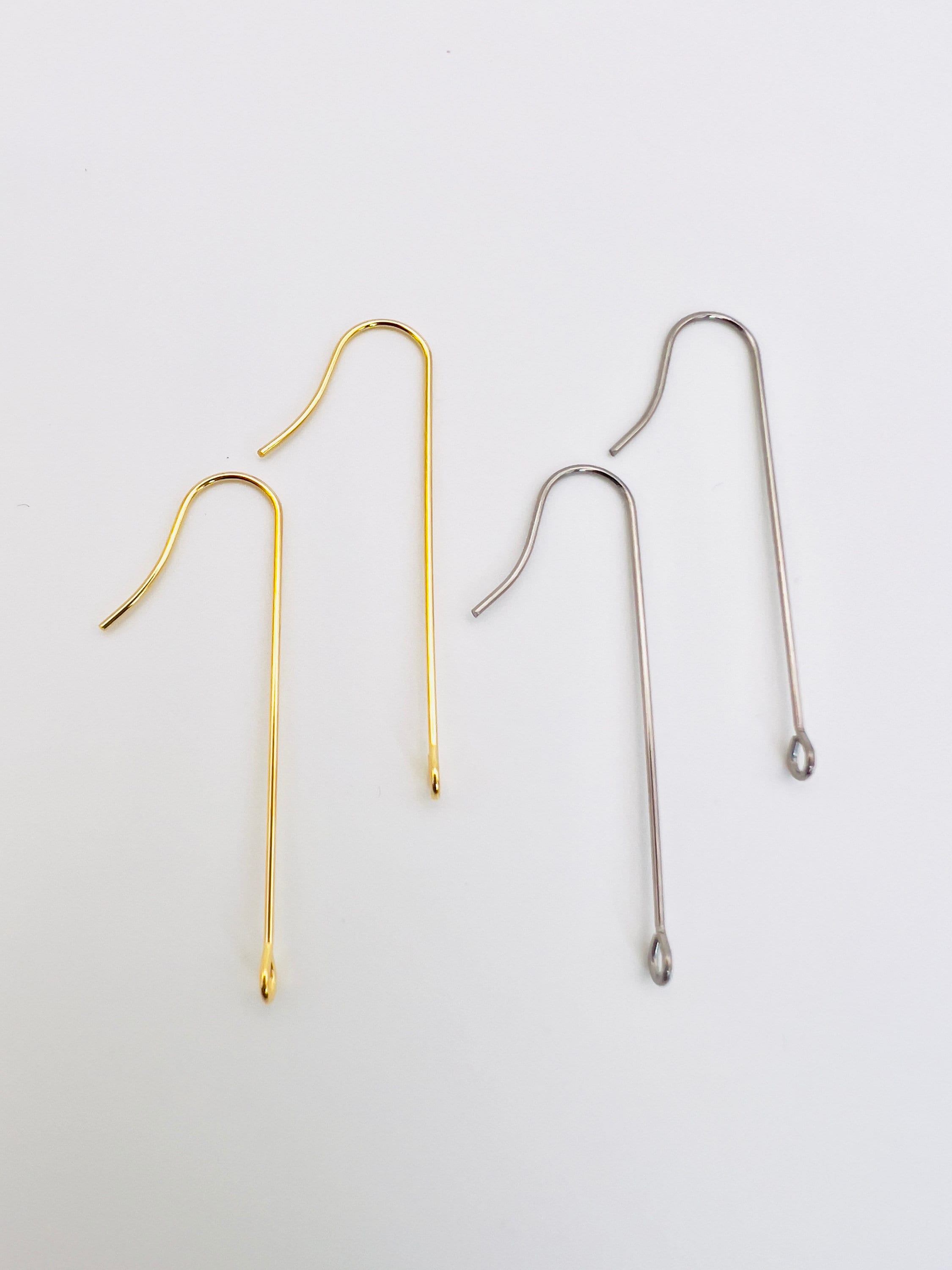 316 Surgical Grade Stainless Steel Earring Hooks With XL Loop Style A, No  Jumpring Needed, Fish Hook, Earring Finding, Jewelry Making Supply 