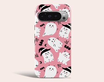 Halloween Phone Case Cute Spooky Goth Phone Cover Fit for Google Pixel 11 Pro XL 10A 10 Pro 9A 9 Pro XL 8 8A 7A 7 Pro 6 Pro 6A