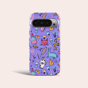 Witch Magic Phone Case Pastel Gothic Phone Cover Fit for Google Pixel 10 Pro XL 9A 9 Pro XL 8 8A 7A 7 Pro Pixel 6 Pro 6A 3A 2XL