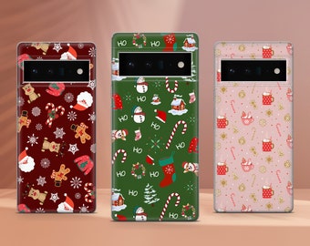 Christmas Phone Case Xmas Gift Phone Cover Fit for Google Pixel 10 Pro XL 9A 9 Pro 8A 8 Pro 8 7A 7 Pro 6 6A 3A 4XL 5 OnePlus 13 12R