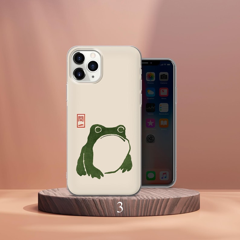 Grumpy Frog Phone Case Matsumoto Hoji Cover Fit for iPhone 17 Pro Max 16 15 14 13 12 13 11 Samsung S25 S24 S23 FE A56 A16 A14 Huawei P30 Pro Design 3