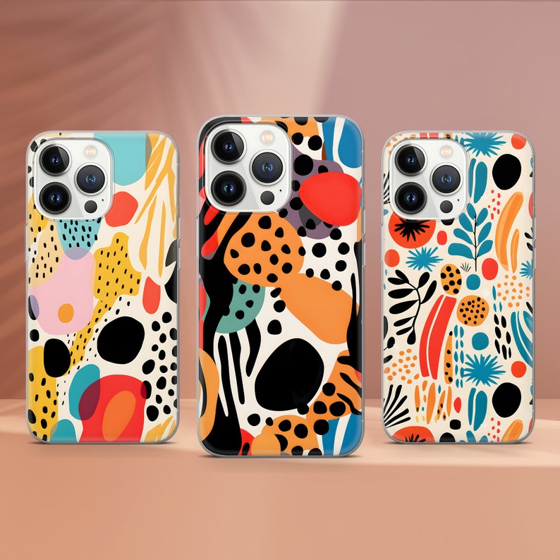 Polka Dots Phone Case Retro Design Cover Fit for iPhone 17 Pro Max 16 15 14 13 12 13 11 XS Samsung S25 S24 S23 FE A56 A16 A14 Huawei P30 Pro image 1