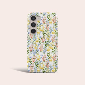 Aesthetic Wild Flower Phone Case Wild Flowers Phone Cover Fit for Samsung Galaxy S25 S24 S23 Ultra S23 Plus S22 Ultra S20 FE Note 20 Note 10