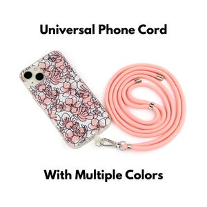 Universal Phone Case Lanyard Strap Adjustable Crossbody Cord with TPU Insert for iPhone Cases Samsung Cases & Pixel Cases