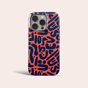 Swirl Phone Case Organic Swirl Wavy Lines MagSafe Phone Cover Fit for iPhone 17 Pro Max 16 Pro Max 15 14 13 Pro 12 11 Pro XS XR 8 Plus