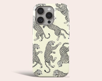 Leopard Phone Case Aesthetic Animal MagSafe Phone Cover Fit for iPhone 17 Pro Max 16 Pro Max 15 14 13 Pro 12 11 Pro XS 8 Plus