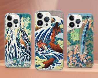 Capa para celular com pintura japonesa, arte famosa, compatível com iPhone 17 Pro Max, 16, 15, 14, 13, 12, 13, Samsung S25, S24, S23, A56, A16 e Huawei P30.