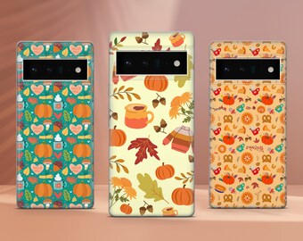 Autumn Phone Case Fall Leaves Phone Cover Fit for Google Pixel 10 Pro XL 9A 9 Pro 8A 8 Pro 8 7A 7 Pro 6 6A 3A 4XL 5 OnePlus 13 12R