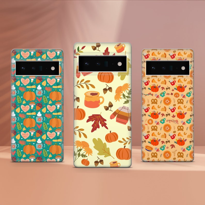 Autumn Phone Case Fall Leaves Phone Cover Fit for Google Pixel 10 Pro XL 9A 9 Pro 8A 8 Pro 8 7A 7 Pro 6 6A 3A 4XL 5 OnePlus 13 12R image 1