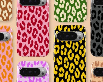 Custom Leopard Print Phone Case Aesthetic Leopard Color Pattern Cover Fit for Google Pixel 10 Pro XL 9A 9 Pro XL 8 8A 7A 7 Pro Pixel 6A