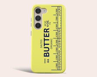 Salted Butter Phone Case Retro Butter Phone Cover Fit for Samsung Galaxy S25 S24 Ultra S23 Ultra S23 Plus S22 S20 FE Note 20 Ultra
