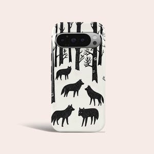 Winter Wolf Phone Case Alpha Animal Phone Cover Fit for Google Pixel 10 Pro XL 9A 9 Pro XL 8 8A 7A 7 Pro Pixel 6 Pro 6A 3A 2XL