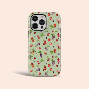 Strawberry Phone Case Cute Kawaii Fruit Phone Cover Fit for iPhone 15 Pro Max 14 11 Pro 12 13 Mini iPhone X XS Max XR 8 Plus image 1