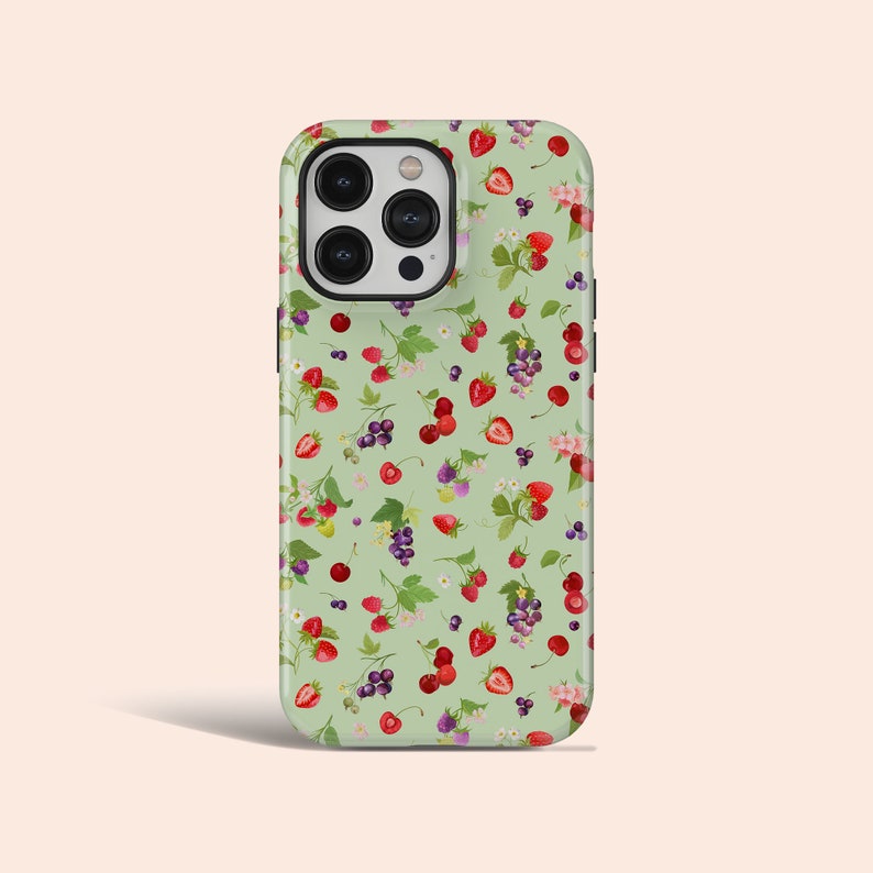 Strawberry Phone Case Cute Kawaii Fruit Phone Cover Fit for iPhone 15 Pro Max 14 11 Pro 12 13 Mini iPhone X XS Max XR 8 Plus image 1