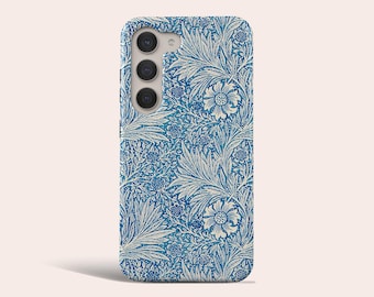 Vintage Floral Phone Case William Morris Phone Cover Fit for Samsung Galaxy S25 S24 S23 Ultra S23 S22 Ultra S20 FE Note 20 Ultra Note 10