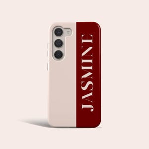Initials Personalised Phone Case Minimalistic Name Phone Cover Fit for Samsung Galaxy S25 S24 S23 Ultra S23 Plus S22 S20 FE Note 20 Ultra
