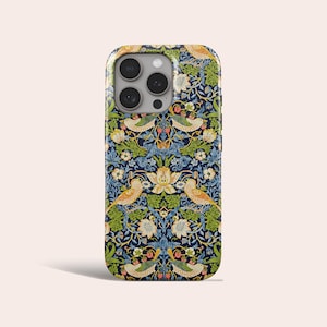 William Morris coque de téléphone voleur de fraises housse de téléphone pour iPhone 16 Pro Max 15 Pro 14 11 Pro 12 13 Mini iPhone X XS Max XR 8 Plus