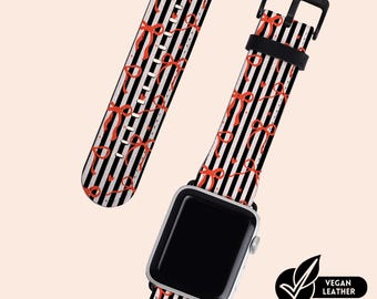 BOTANICAL BLUE Watch Strap | for Apple Band, Vegan Leather Band