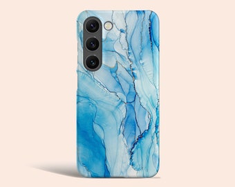 Blue Marble Phone Case Marble Phone Cover Fit for Samsung Galaxy S24 Ultra S24 S23 Ultra 23 Plus 22 22 Ultra S20 FE Note 20 Ultra Note 10