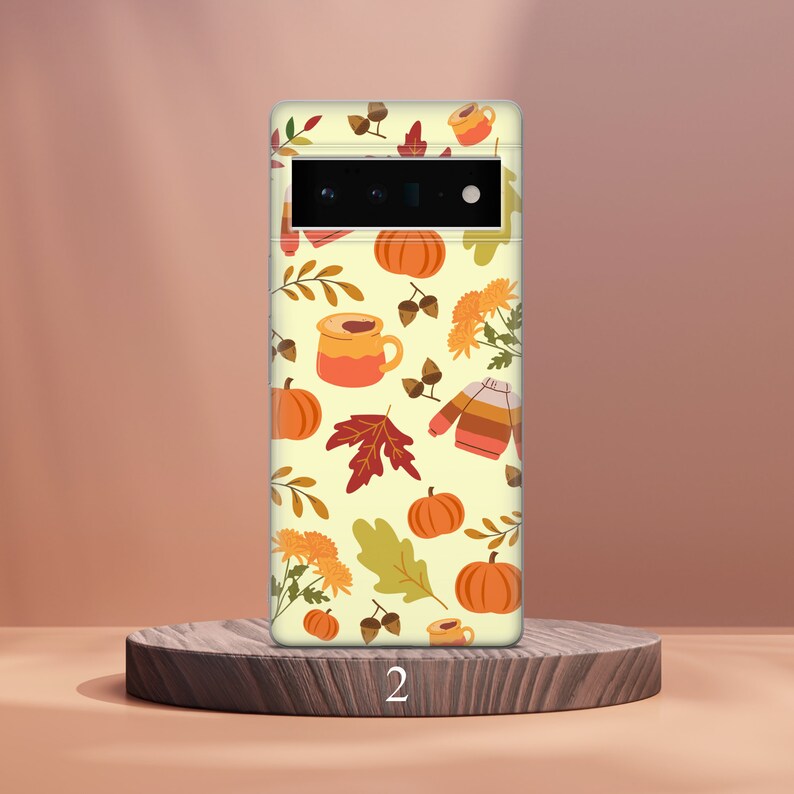 Autumn Phone Case Fall Leaves Phone Cover Fit for Google Pixel 10 Pro XL 9A 9 Pro 8A 8 Pro 8 7A 7 Pro 6 6A 3A 4XL 5 OnePlus 13 12R Design 2