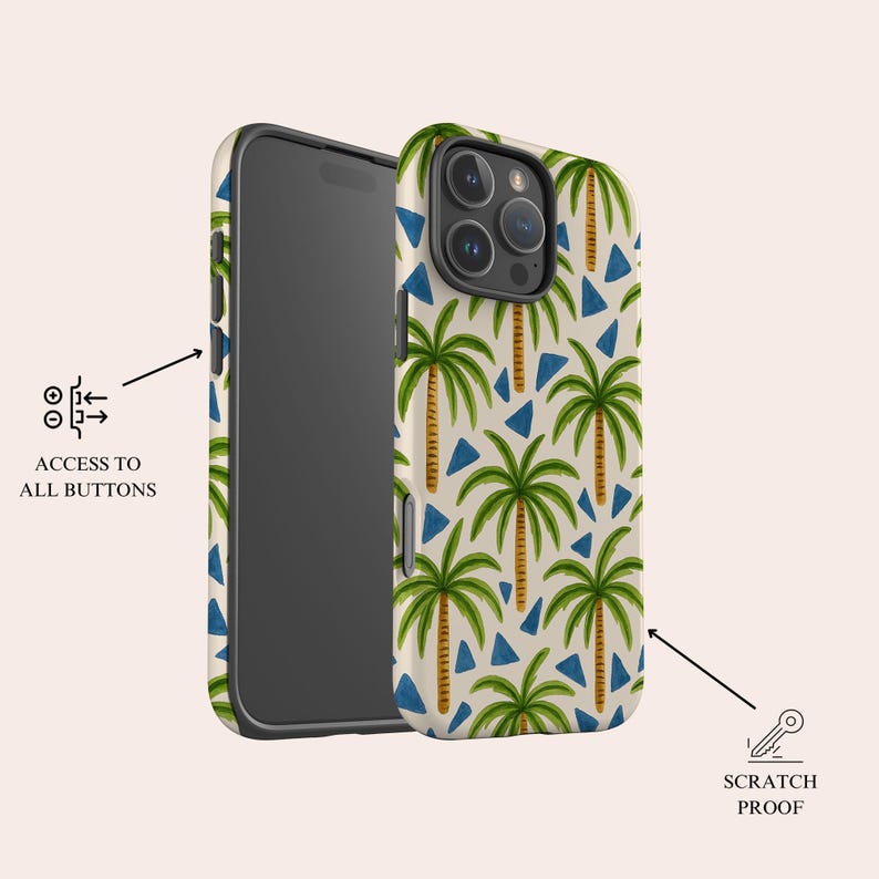 Tropical Palm Trees Phone Case Aesthetic Summer Magsafe Phone Cover Fit ...