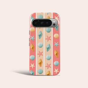 Sea Shell Pattern Phone Case Coral Reef Cover Fit for Google Pixel 11 Pro XL 10A 10 Pro 9A 9 Pro XL 8 8A 7A 7 Pro 6 Pro 6A