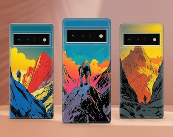 Mountain Phone Case Minimalist Phone Cover Fit For Google Pixel 10 Pro XL 9A 9 Pro 8A 8 Pro 8 7A 7 Pro 6 6A 3A 4XL 5 OnePlus 13 12R