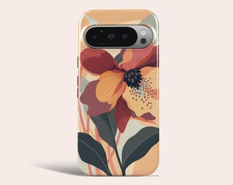Funda para teléfono con estampado floral abstracto. Funda para teléfono con estampado floral compatible con Google Pixel 11 Pro XL 10A 10 Pro 9A 9 Pro XL 8 8A 7A 7 Pro 6 Pro 6A.