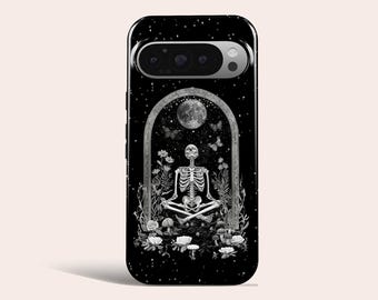 Skeleton Gothic Phone Case Witch Phone Cover Fit for Google Pixel 11 Pro XL 10A 10 Pro 9A 9 Pro XL 8 8A 7A 7 Pro 6 Pro 6A