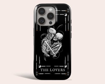 Tarot Card Goth Phone Case The Lovers Witchy MagSafe Phone Cover Fit for iPhone 17 Pro Max 16 Pro Max 15 14 13 Pro 12 11 Pro XS 8 Plus
