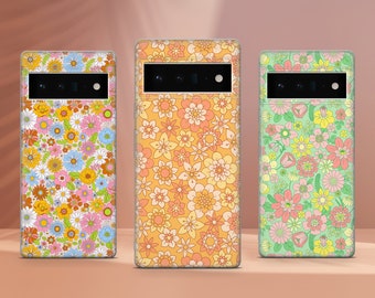 Cover per telefono stile retrò anni '70 hippie, adatta per Google Pixel 10 Pro XL 9A 9 Pro 8A 8 Pro 8 7A 7 Pro 6 6A 3A 4XL 5 OnePlus 13 12R