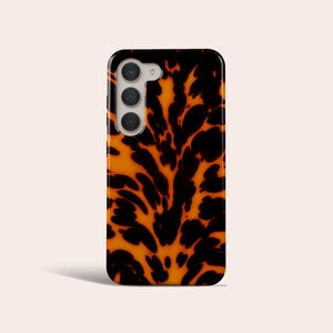 Dark Tortoise Shell Phone Case Tortoise Shell Phone Cover Fit for Samsung Galaxy S25 S24 Ultra S23 Ultra S23 Plus S22 S20 FE Note 20 Ultra