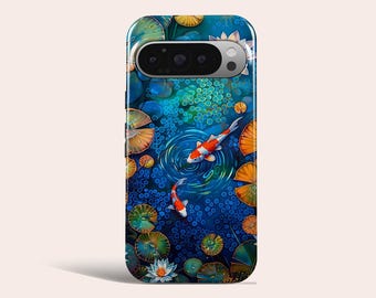 Japanese Koi Fish Phone Case Aesthetic Phone Cover Fit for Google Pixel 11 Pro XL 10A 10 Pro 9A 9 Pro XL 8 8A 7A 7 Pro 6 Pro 6A