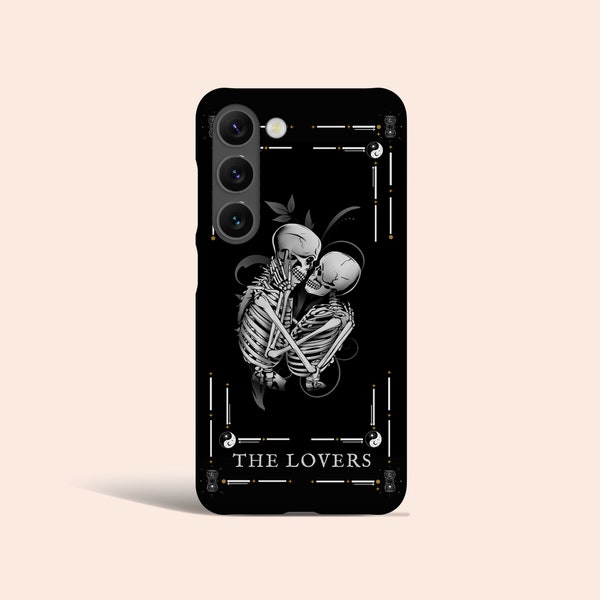 Tarot Card Goth Phone Case The Lovers Witchy Cover Fit for Samsung Galaxy S24 S23 Ultra 23 Plus 22 22 Ultra S20 FE Note 20 Ultra Note 10